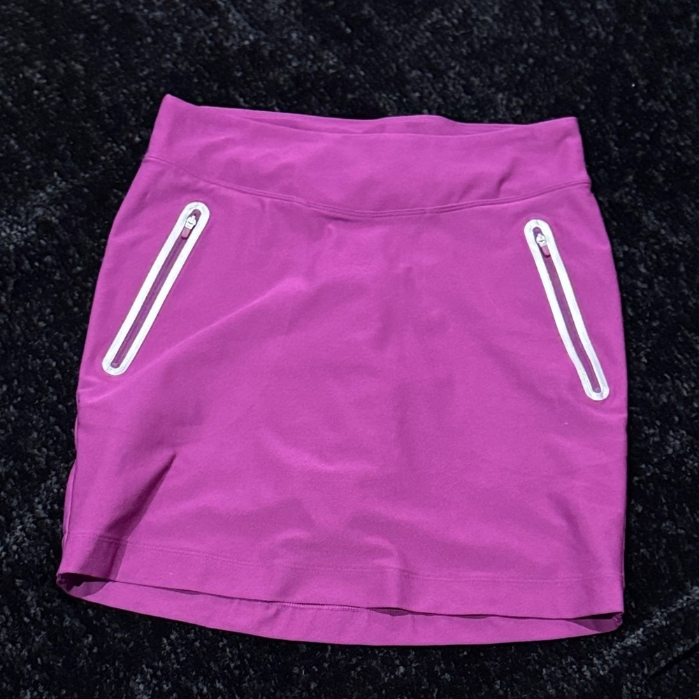 Nike Purple Mini Skirt with White Zipper Details